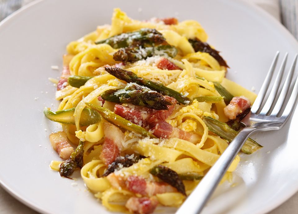 Asparagus Carbonara