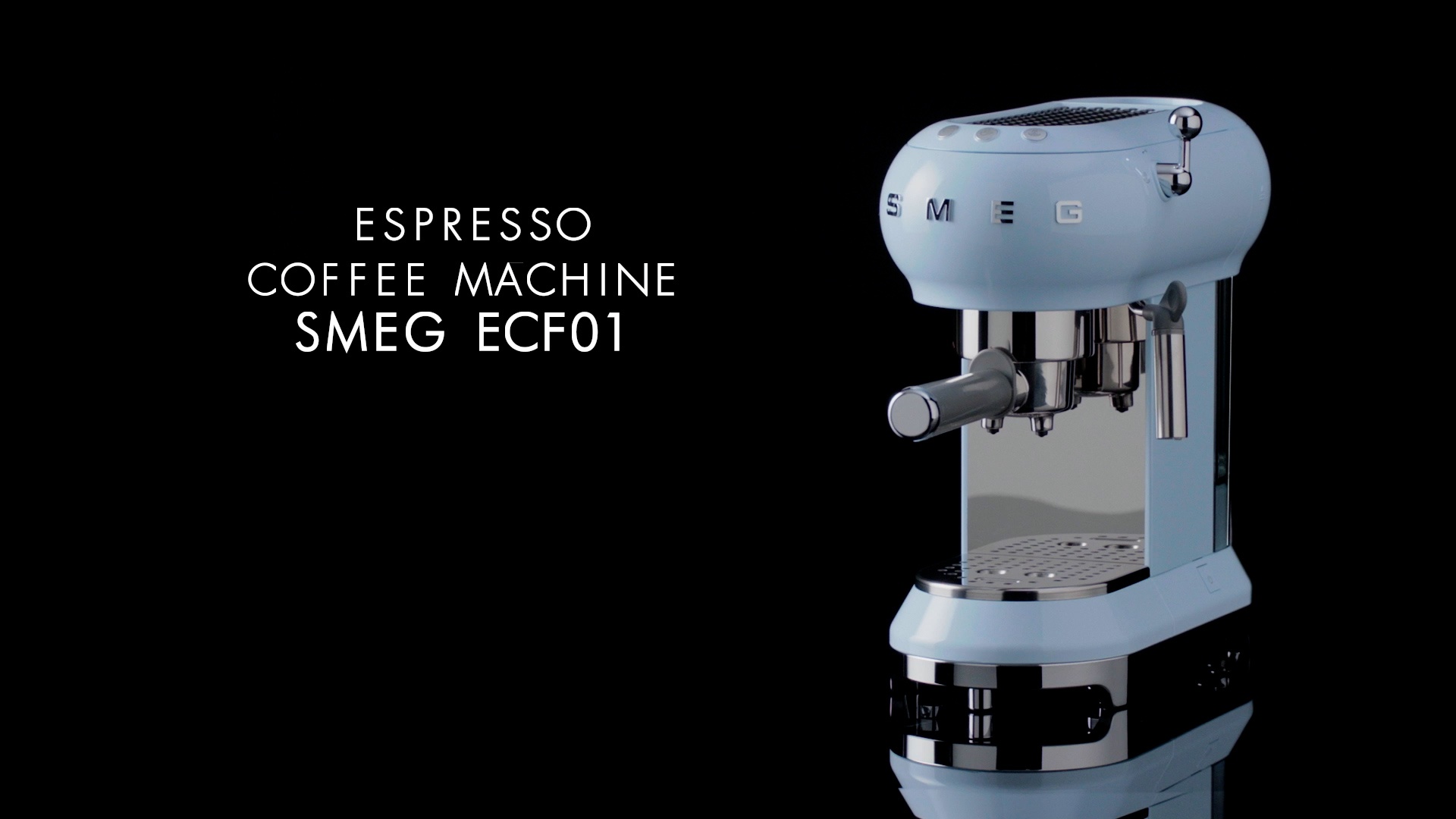 Smeg ECF01CRUS Espresso Coffee Machine, One Size, 1L, Cream