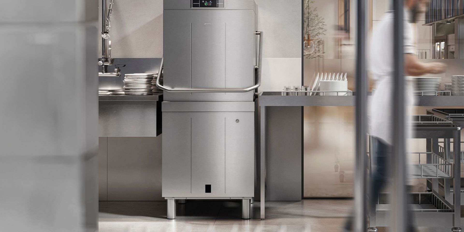 Professional Steam Heat Recovery Passthrough Range