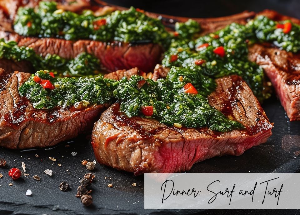 Dinner: Surf & Turf with Chimichurri