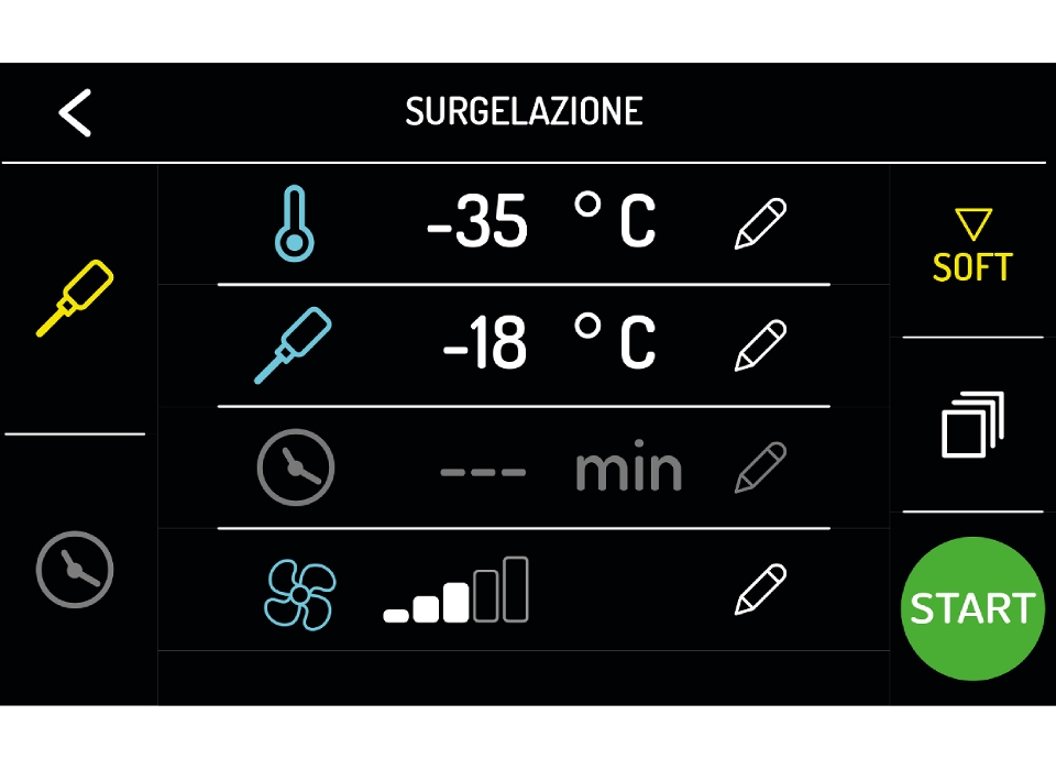 Cellule de refroidissement : congélation rapide Congélation rapide