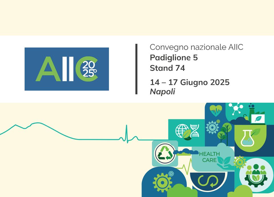 Immagine grafica del Convegno Nazionale AIIC 2025 con data e sede dell’evento