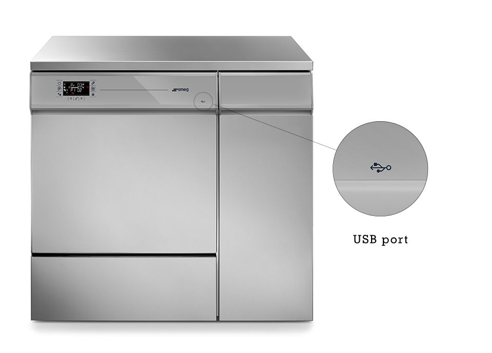 Glassware washer Smeg - USB input