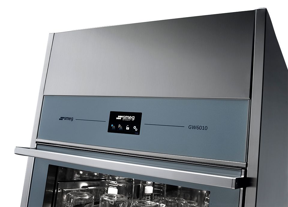 Glassware washer Smeg color touch display