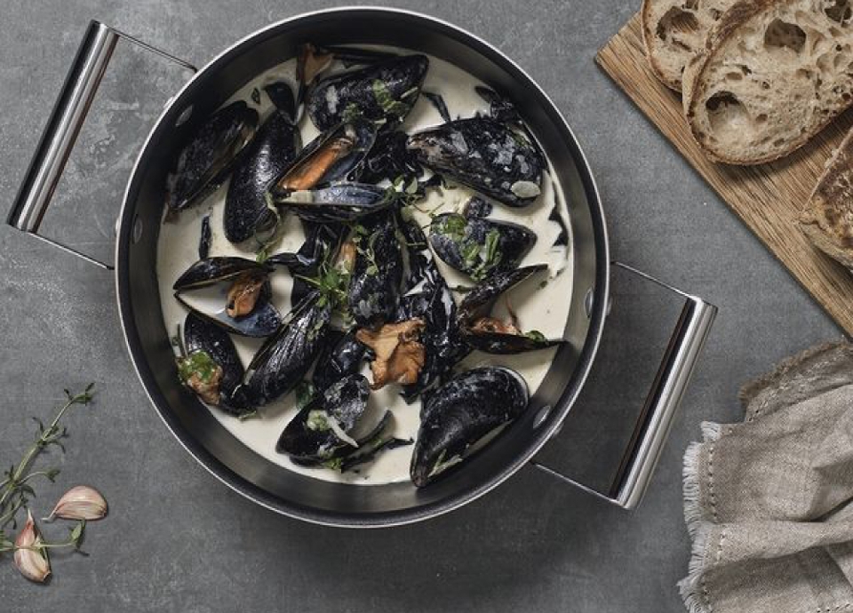 Moules à la crème