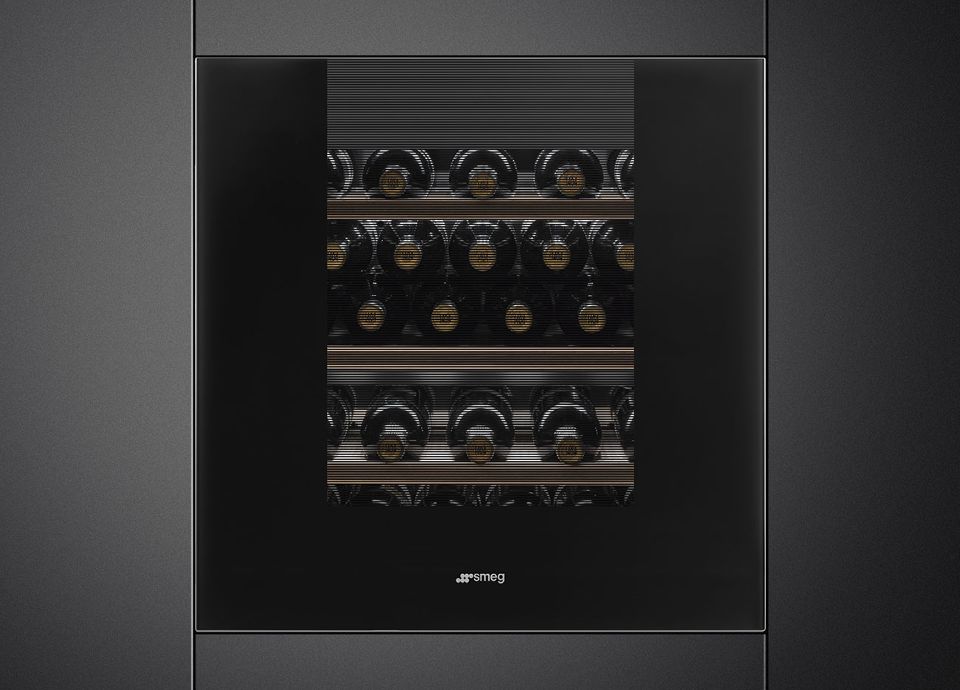 CVI129B3 Wine Cellar in Linea Pure Black