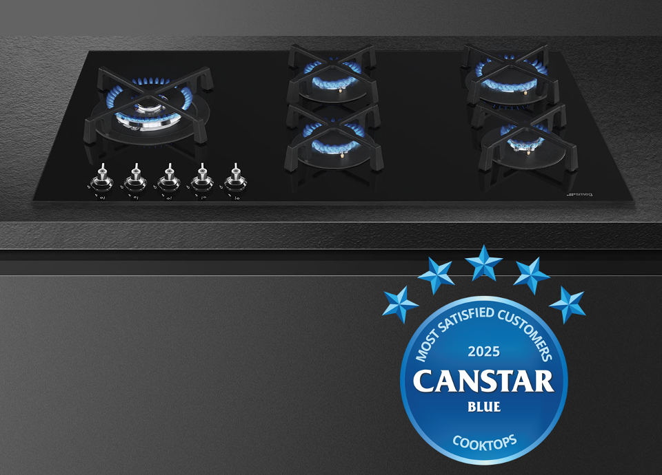 Smeg Hybrid Cooktop with Canstar 2025 Badge