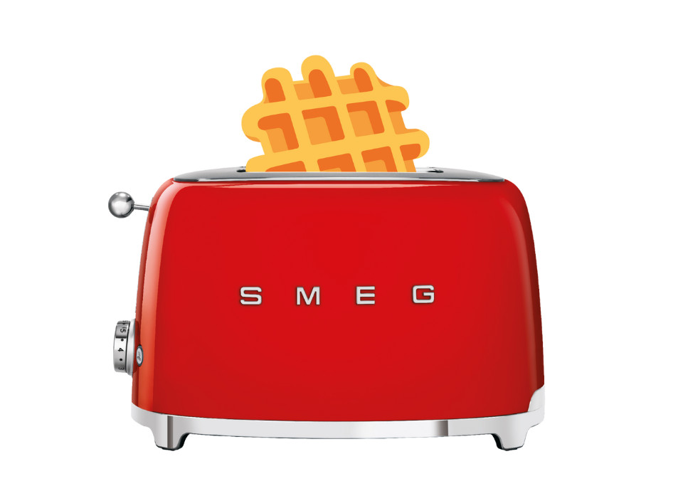 WARM JE LOTUS SUZY WAFEL OP IN JOUW SMEG BROODROOSTER EN GENIET VAN EEN HEERLIJKE WARME LUIKSE WAFEL