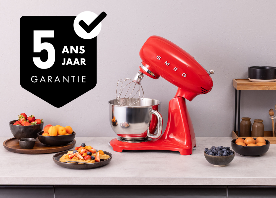 5 ans de garantie sur tous les robots sur socle Smeg