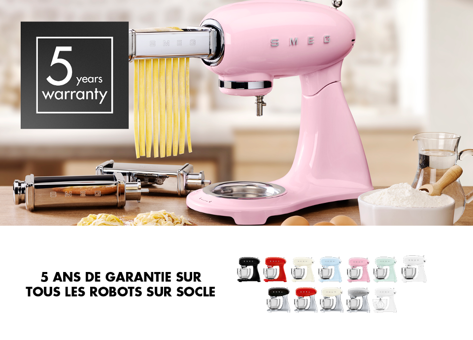 Une garantie de 5 ans sur tous les robots sur socle!