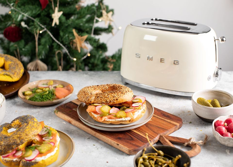 Hoogstaande bagels bij je Kerstbrunch