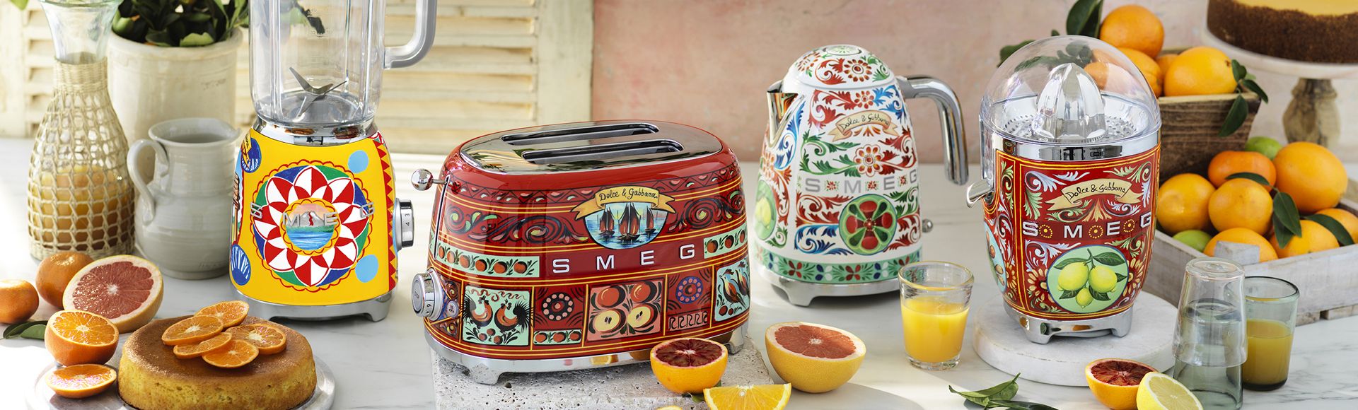 Smeg x Dolce & Gabbana Sicily Is My Love Electric Kettle