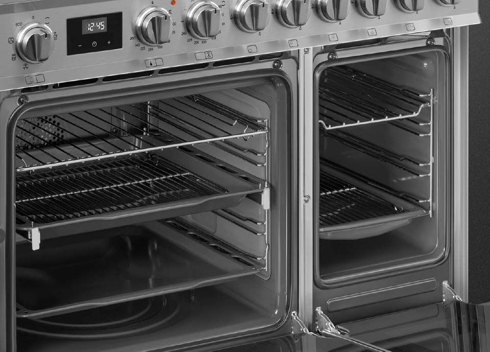 Un centre de cuisson avec Rails télescopiques