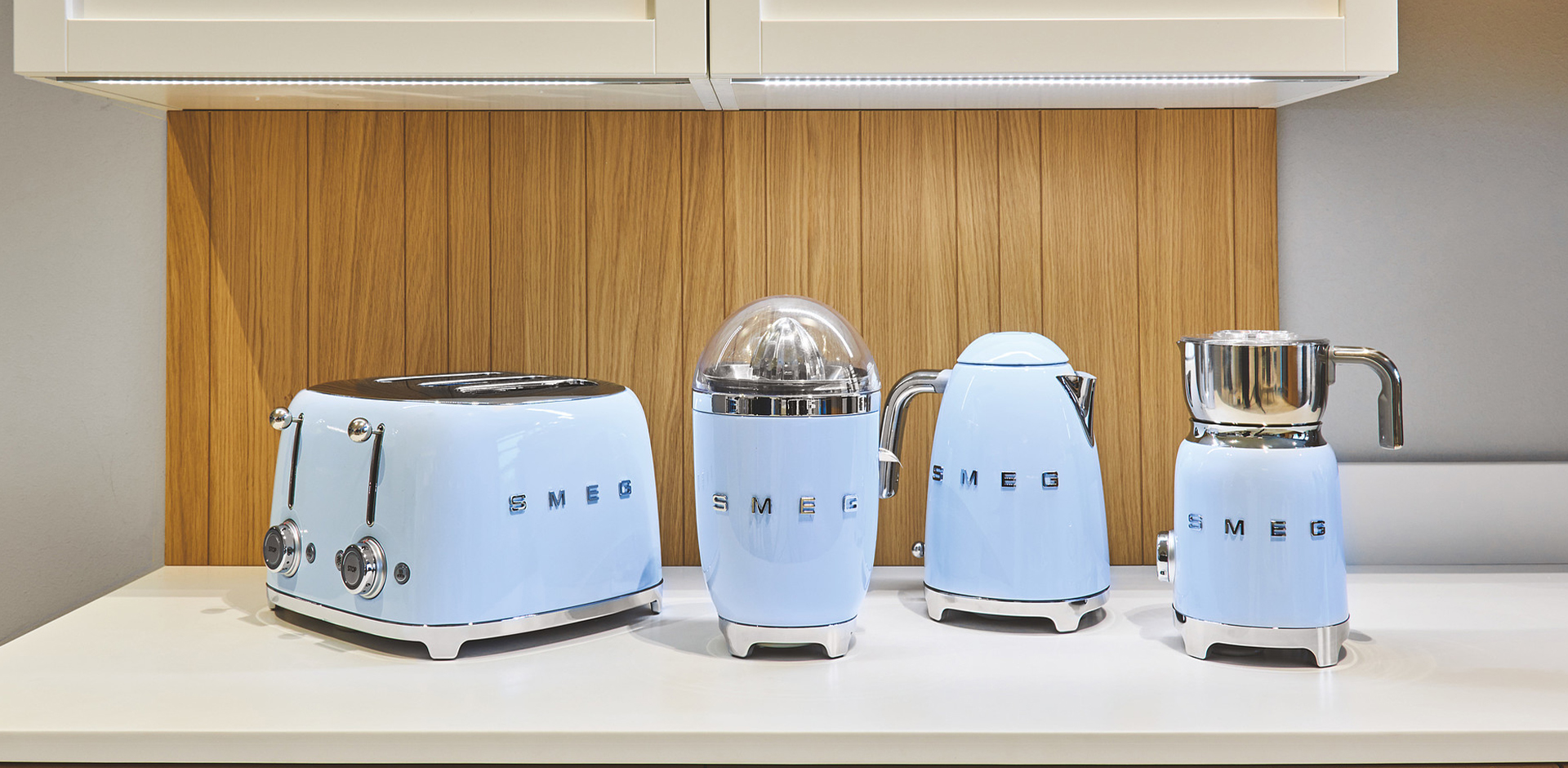 Grille pain SMEG 4 tranches Bleu Azur