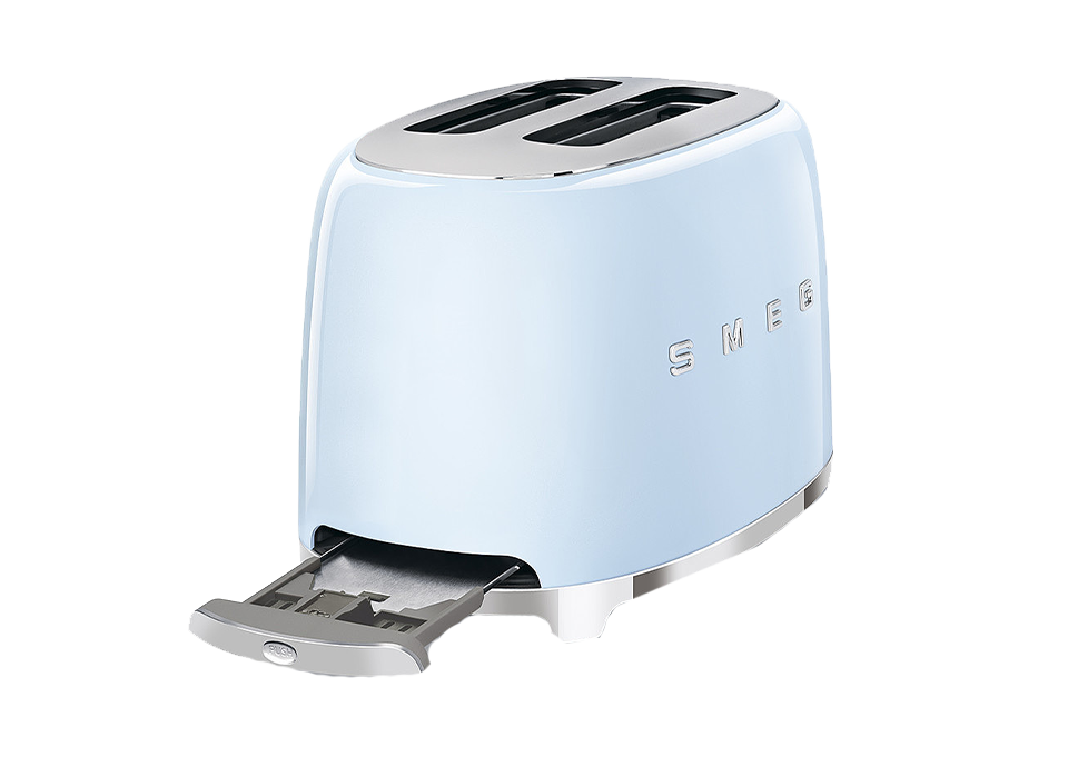 Toaster 2 fentes extra larges crème Années 50 - Smeg