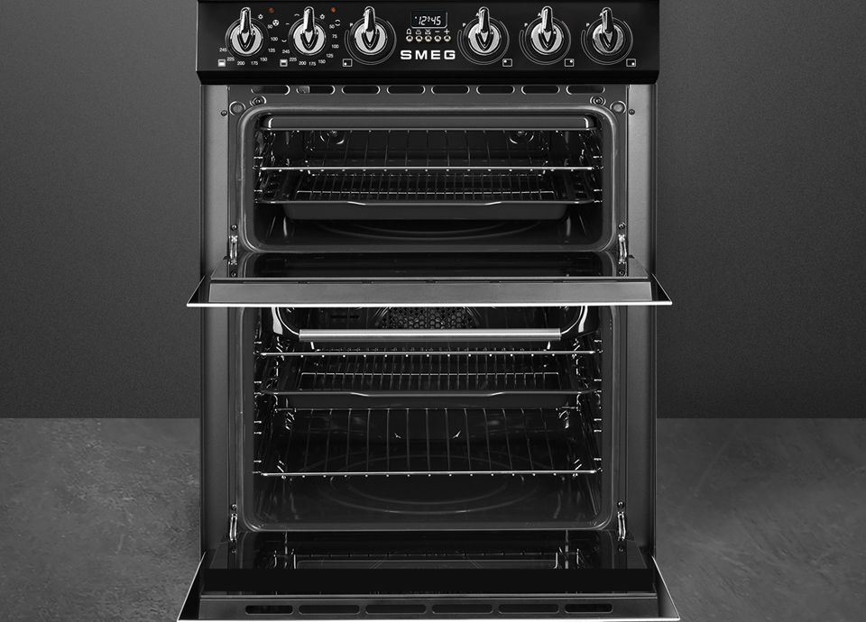 Cuisinière gaz tr62bl noir Smeg