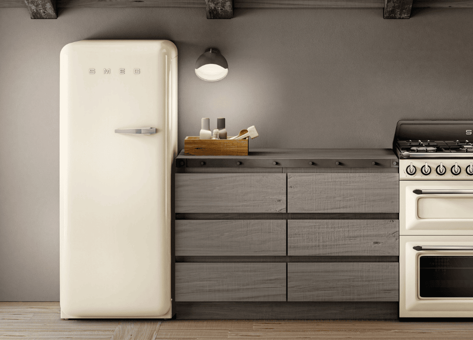 Frigo 2 portes crème Smeg FAB30LCR5