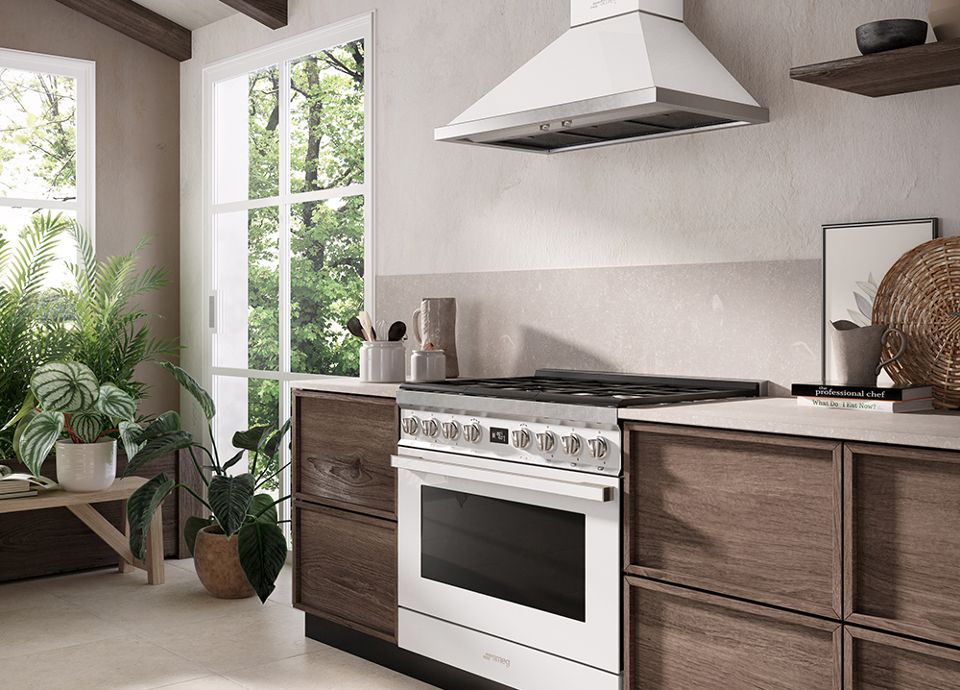 Piano de cuisson blanc