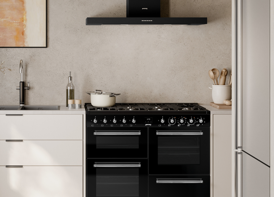 Piano de cuisson noir