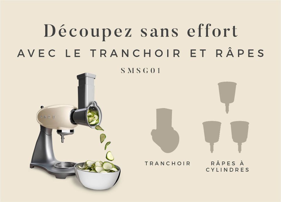 Tranchoir et râpes - Smeg France