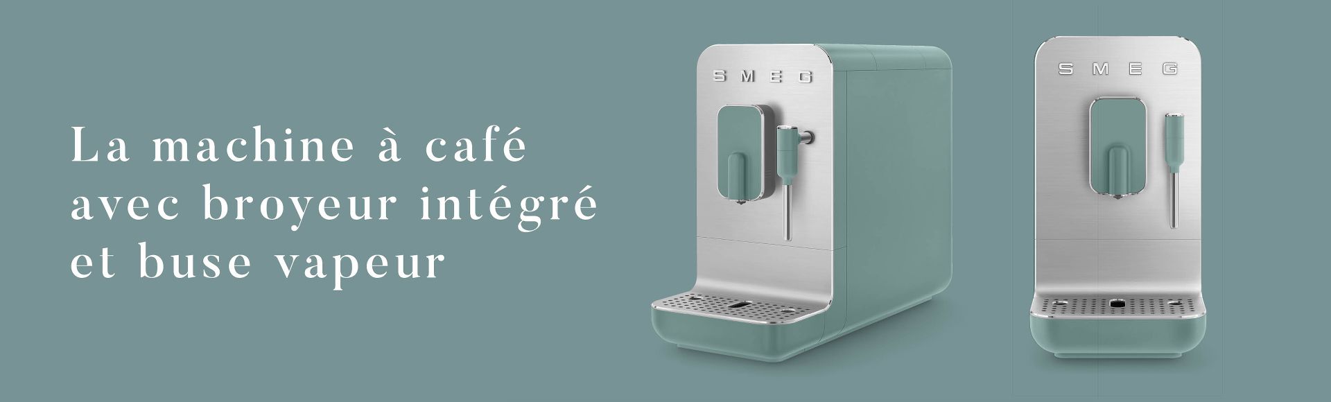 La machine à café avec broyeur intégré et buse vapeur SMEG