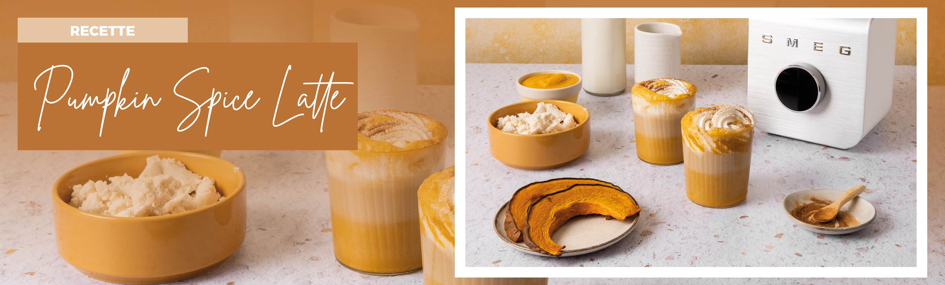 La recette de Pumpkin Spice Latte de SMEG