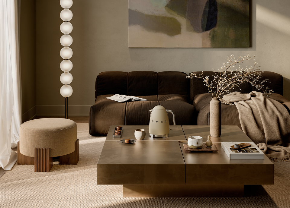 Coloris Beige Lin mat Smeg