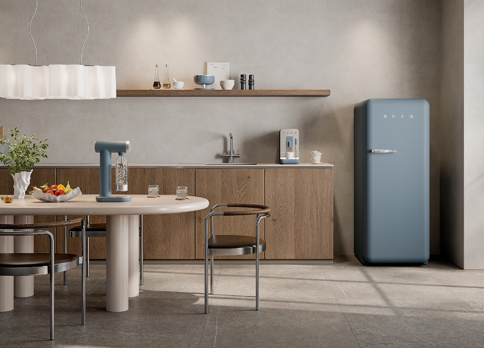 Petit électro SMEG Bleu Orage