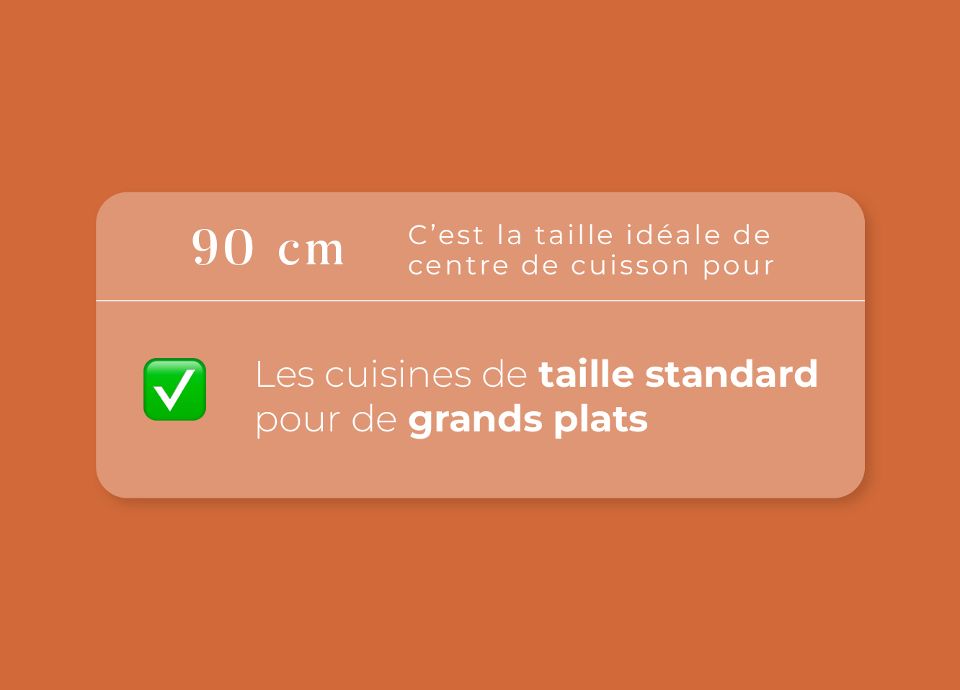 centre de cuisson 90 cm - Le plus complet !