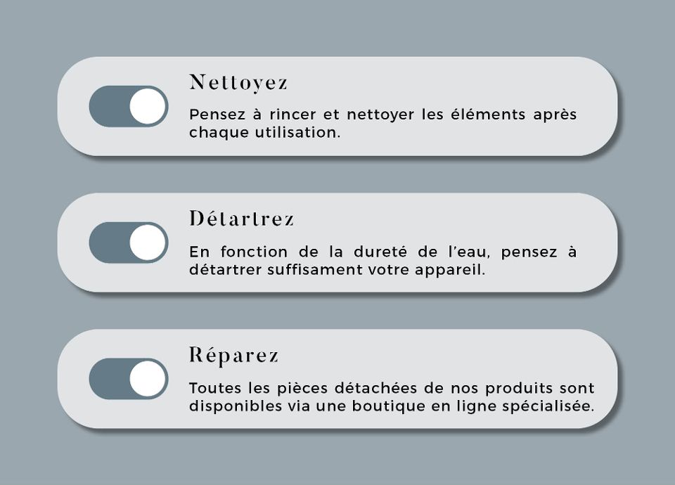 Les conseils d'entretien de SMEG