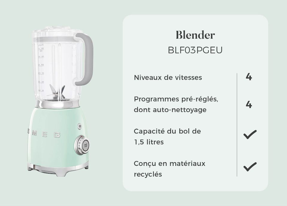 La gamme de blenders SMEG Smeg France