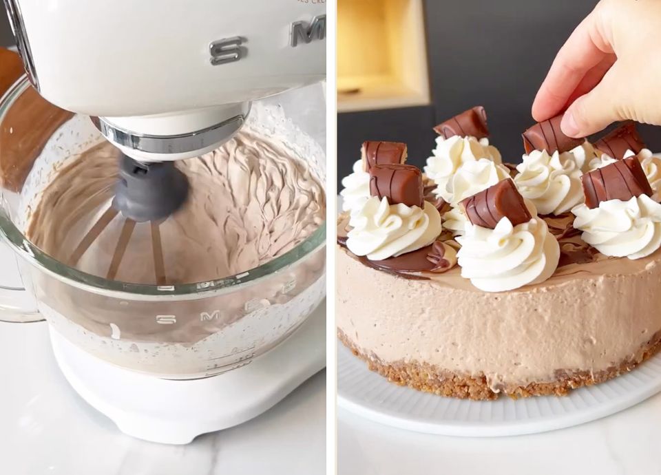 Le cheesecake au kinder bueno de SMEG