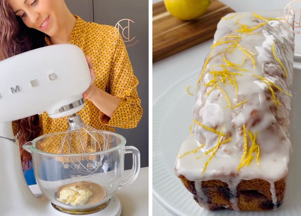 Cake au citron et aux myrtilles de SMEG