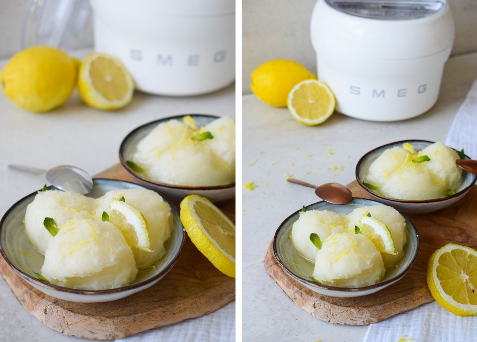 Le sorbet citron et menthe de SMEG