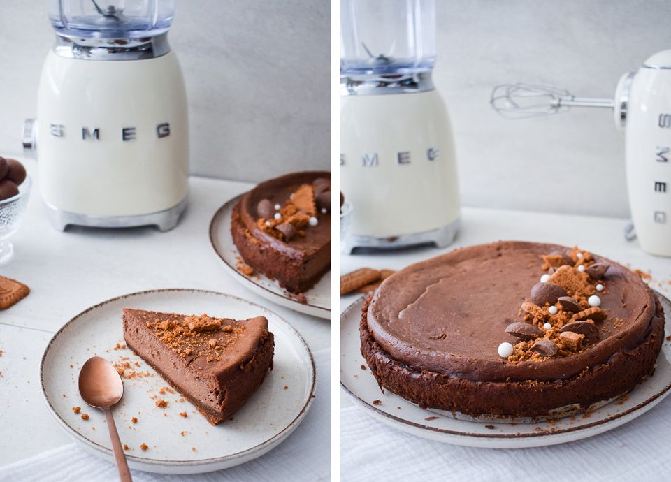 Le cheesecake au chocolat et au spéculoos de SMEG