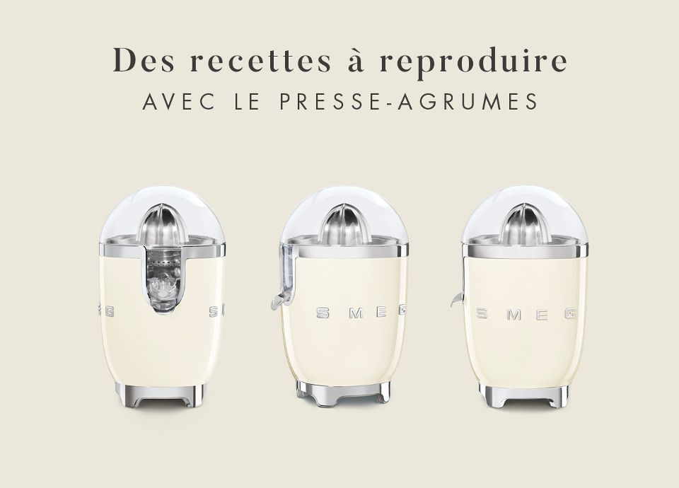 Les agrumes sont à l'honneur avec ces recettes d'été au presse agrumes smeg