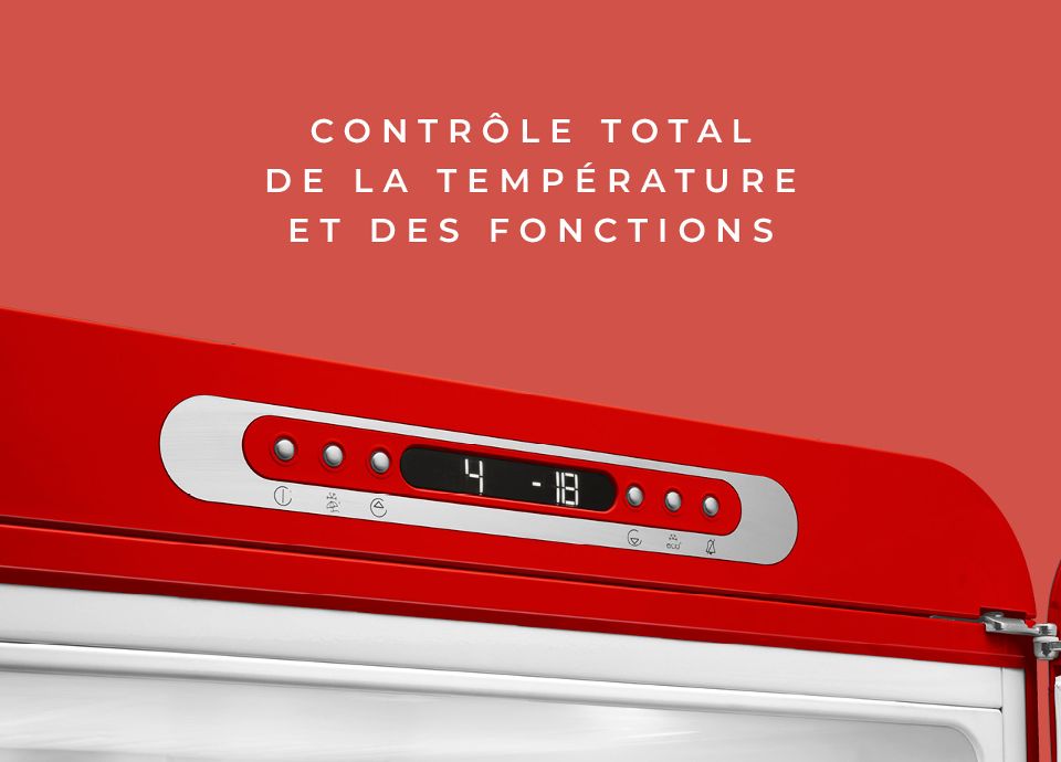 le contrpole de la température des réfrigérateurs années 50 smeg