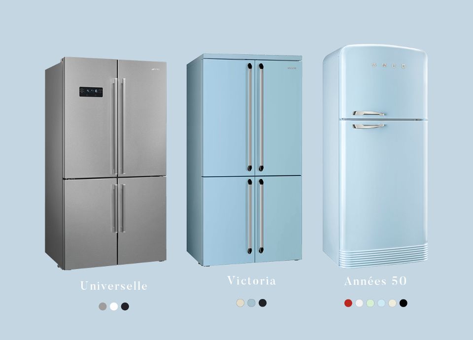 Les esthétiques des réfrigérateurs Grande Capacité SMEG
