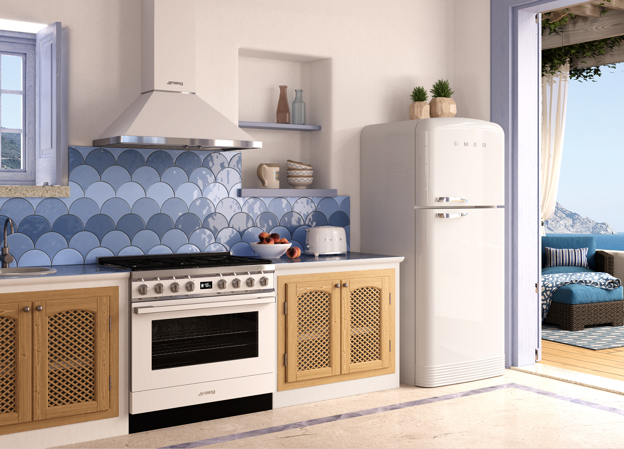 Фирма smeg. Смег техника для кухни. Холодильник Smeg fab50rwh5. Смег бытовая техника в интерьере кухни. Smeg cpf9gpwh.