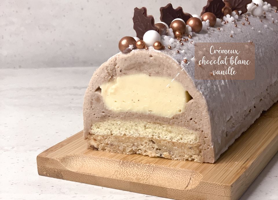 La Bûche de Noël : Marron et chocolat blanc avec SMEG