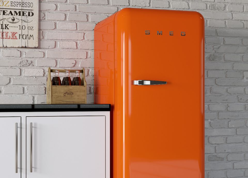 Les réfrigérateurs SMEG orange