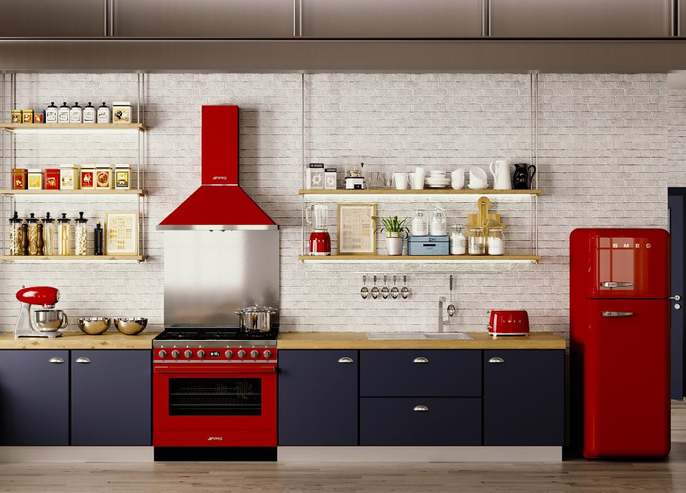 Les produits SMEG rouges