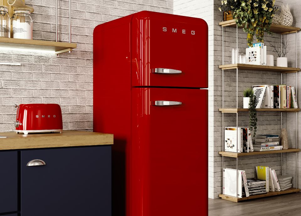 Les réfrigérateurs rouges SMEG