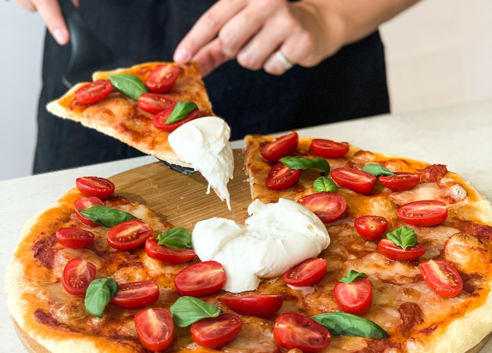 La pizza végétarienne de chez SMEG