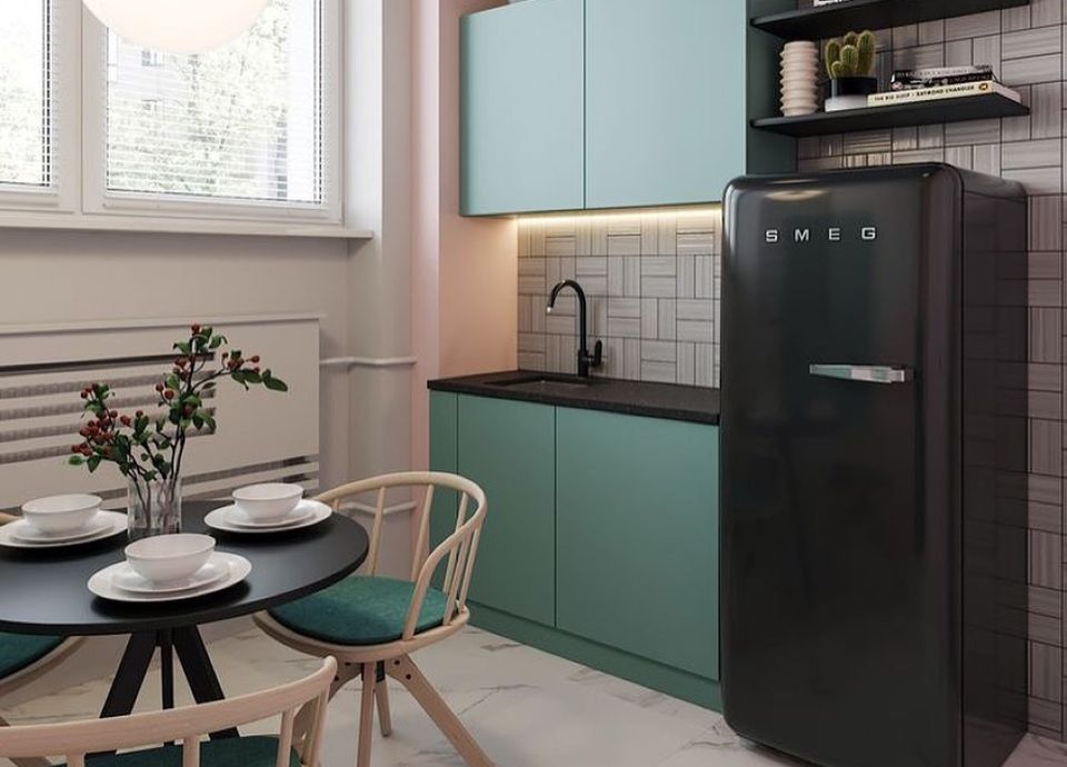 Votre cuisine en total look black avec SMEG