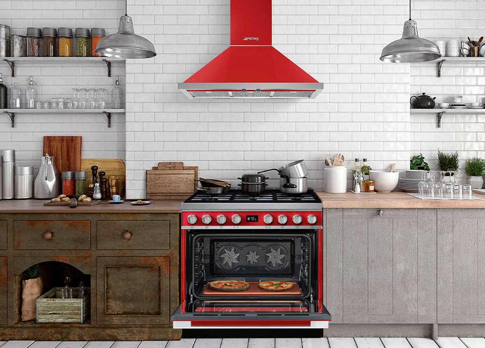 Smeg pizza stone with range cooker