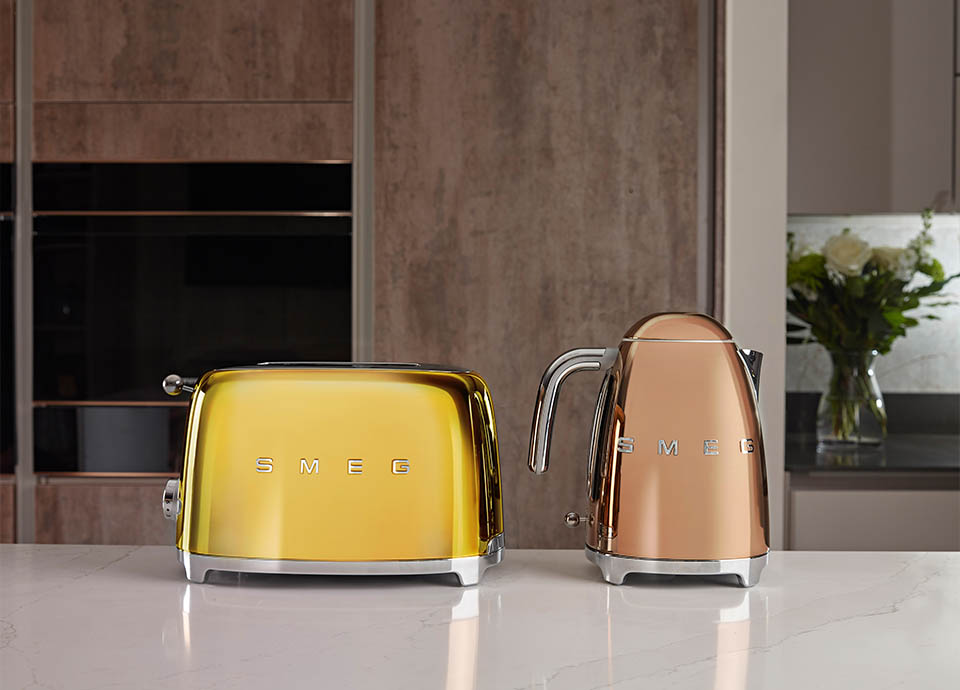 cuivre or chromé gamme métallique SMEG petit électroménagers