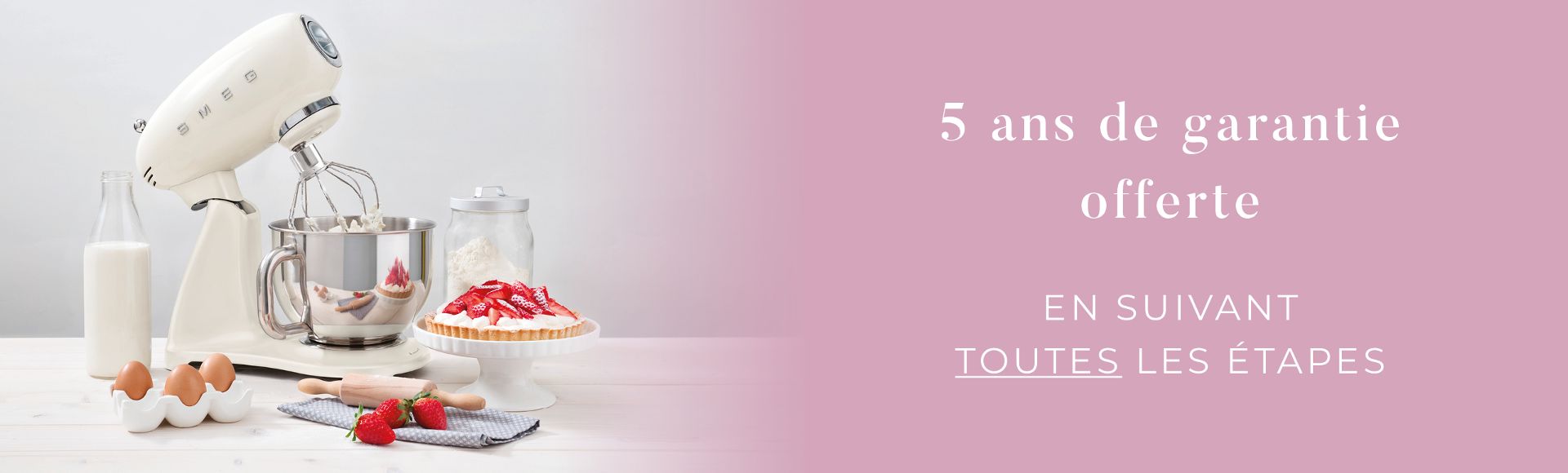5 ans de garantie offerte pour tout achat d'un robot sur socle ! | Smeg France