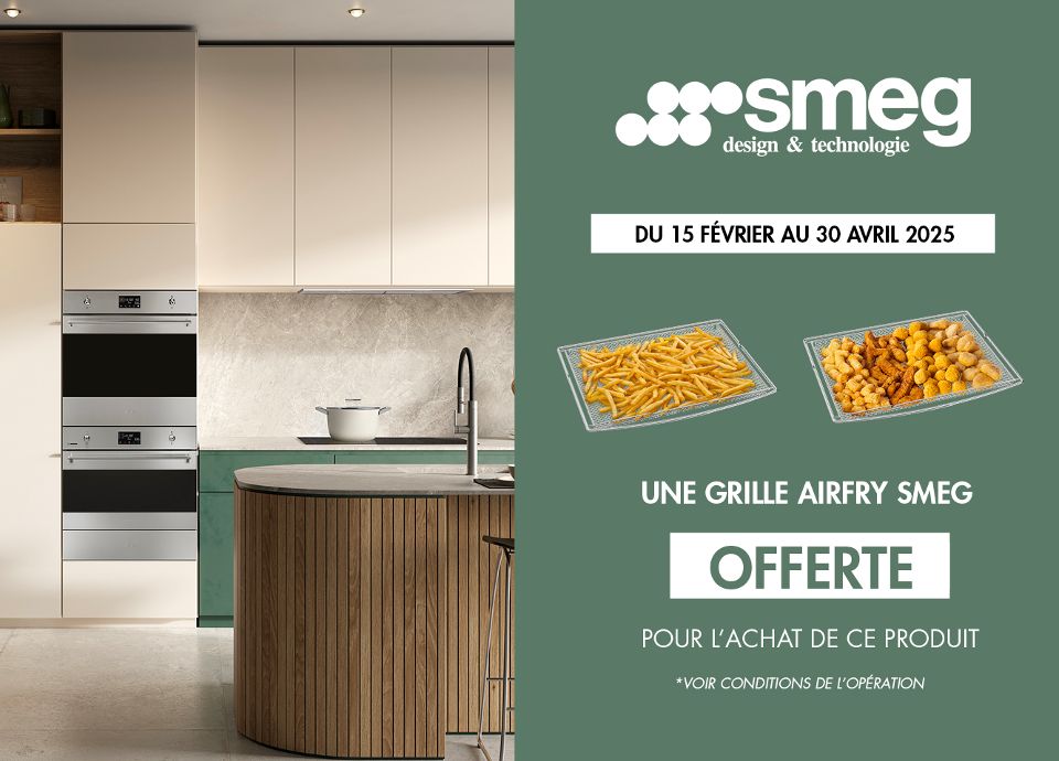 PROMOTION - UNE GRILLE AIRFRY SMEG OFFERTE