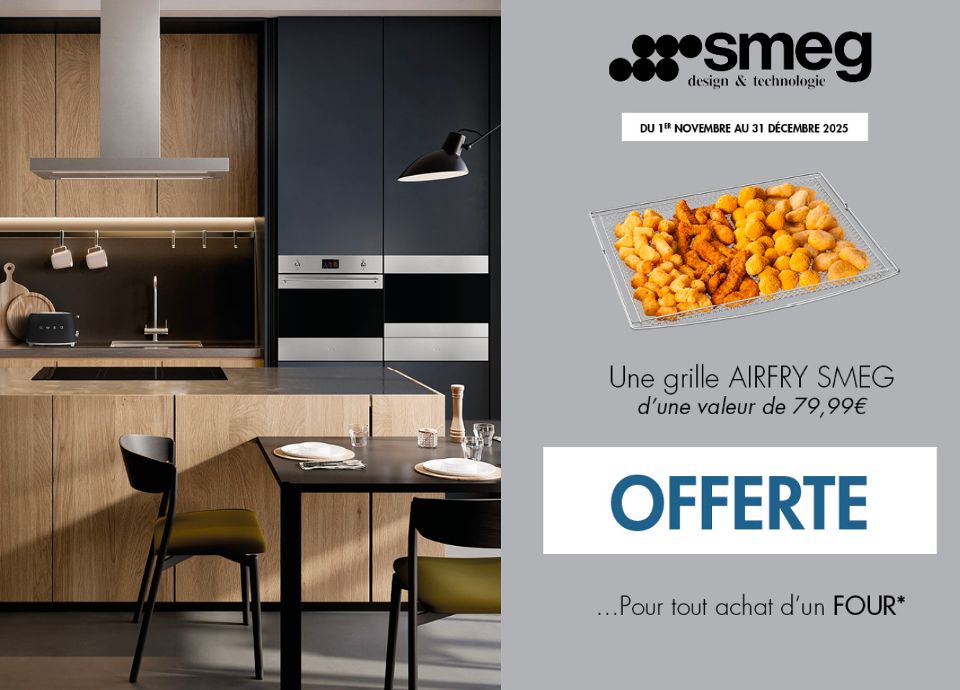 PROMOTION - UNE GRILLE AIRFRY SMEG OFFERTE